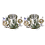 Conjunto 2 Candelabros Natalinos Prata Prateado Vela Castiçal Decoracao de Natal Premium - Imagem 4