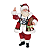 Papai Noel Boneco Máquina Fotográfica Resina Presente 27cm Decoracao Natal Enfeite Premium - Imagem 1