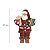Papai Noel Pijama Xadrez Urso Resina Tecido 27cm Decoracao de Natal Enfeite Natalino Premium - Imagem 4