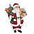 Papai Noel Tradicional Saco de Presentes Resina 27cm Decoracao Natal Premium Enfeite Natalino - Imagem 1