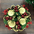 Coroa do Advento Suporte Porta Vela Pinhas Douradas Bolas Vermelhas Decoracao Natal Premium - Imagem 3