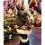 Papai Noel Boneco Enfeite de Natal 30cm Casaco Xadrez Calça Cinza Decoracao Natalina Premium - Imagem 3