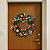 Guirlanda Decorada Laços Pinha Bolas Vermelha Dourada Enfeite de Natal Porta Decoracao Premium - Imagem 2