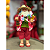 Papai Noel Boneco 27cm de Férias Turista Verão Resina Decoracao Natal Enfeite Natalino Premium - Imagem 2