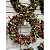 Guirlanda Decorada Pinha Nevada Frutinhas 40cm Efeite Natal Porta Decoracao Natalina - Imagem 3