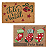 Capacho Tapete Feliz Natal Fibra de Coco 60x40cm Decoracao Natalina Premium Enfeite - Imagem 1