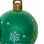 Bola Enfeite de Natal 48cm Vinil Inflável Estampas Decoracao Natalina Premium - Imagem 4