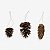 Kit 6 Enfeite Para Árvore de Natal Pinha Natural Rustica Decoracao Natalina Premium - Imagem 1