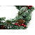 Guirlanda Natalina Verde Pinhas Decorada Frutinhas Vermelhas 40cm PVC Natal Premium - Imagem 4