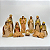 Presepio Natal 10 Peças Resina 18cm Efeito Madeira Entalhada Decoracao Natalina Premium - Imagem 2