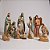 Presepio Natal 10 Peças Resina 18cm Efeito Madeira Entalhada Decoracao Natalina Premium - Imagem 3