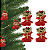 Kit 4 Mini Botas Veludo Merry Christmas Enfeite Árvore de Natal 4cm Pendurar Decoracao Natalina - Imagem 1