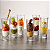 Jogo 6 Copo Shot Vidro 50ml Dose Vodka Tequila Elegante 10cm Verrines Valdivia Bar Drink - Imagem 3
