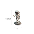 Escultura Decorativa Astronauta 13cm Resina Miniatura Boneco Enfeite Geek Espaço - Imagem 7