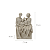 Escultura Decorativa Família 4 Figuras Resina Estatueta Ornamento Premium - Imagem 6