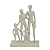 Escultura Decorativa Família 4 Figuras Resina Estatueta Ornamento Premium - Imagem 5