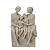 Escultura Decorativa Família 4 Figuras Resina Estatueta Ornamento Premium - Imagem 4