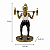 Escultura Decorativa Resina Fitness Wellness Mulher Homem Dourado Estatueta - Imagem 10