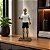 Escultura Decorativa Resina Fitness Wellness Mulher Homem Dourado Estatueta - Imagem 4