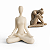 Escultura Decorativa Mulher Resina Efeito Pedra Esculpida Decoracao - Imagem 1