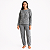 Pijama Adulto  Feminino Fleece Soft Estampado Quentinho Confortável Manga Longa Premium - Imagem 1