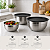 Kit 3 Bowl Aço Inox com Tampa 18 20 e 22cm Cozinha Preparação - Imagem 3