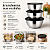 Kit 3 Bowl Aço Inox com Tampa 18 20 e 22cm Cozinha Preparação - Imagem 2