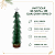 Mini Arvore de Natal Pinheiro Nevado 32cm Ponteira Estrela Base Madeira Decoracao Natalina - Imagem 3
