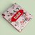 Jogo 4 Colher de Sobremesa Inox Cabo Estampa Floral Porcelana Caixa Mesa Posta Premium - Imagem 2
