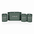 Kit Porta Mantimento Pão Café Açúcar Biscoito Aço Galvanizado Verde Design Sofisticado - Imagem 1