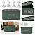 Kit Porta Mantimento Pão Café Açúcar Biscoito Aço Galvanizado Verde Design Sofisticado - Imagem 3