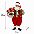 Papai Noel Boneco Decorativo Cesto Presente 27cm Tecido Vermelho Enfeite Natal - Imagem 2
