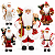 Boneco Papai Noel 30cm Modelos Variados Enfeite Natalino Decoração de Natal Premium - Imagem 1