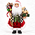 Boneco Papai Noel Veludo Xadrez Checker Decoração Natal Enfeite Premium Casa - Imagem 1
