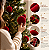 Conjunto 3 Bola Para Arvore Natal Veludo Enfeite Natalino Decoração Premium - Imagem 2