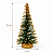Mini Árvore de Natal Mesa 25cm Glitter Dourado Enfeite Natalino Decoracao Premium - Imagem 5