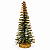 Mini Árvore de Natal Mesa 25cm Glitter Dourado Enfeite Natalino Decoracao Premium - Imagem 1