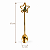 Jogo 4 Colher de Sobremesa Inox 15cm Cabo Figuras Natalinas Dourado Caixa Mesa Posta Premium - Imagem 5