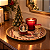 Bandeja Natal Papai Noel 32,5cm Borda Xadrez para Mesa e Decoração Premium - Imagem 3