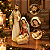 Sagrada Família 18 cm Presépio Natal Resina Imagem Religiosa Enfeite Decoração - Imagem 2