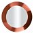 Sousplat Redondo em Aço Inox Espelhado com Borda Rose Gold Fosco 33cm Requinte Mesa Posta - Imagem 1
