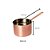 Mini Panela Para Servir em Aço Inox  e bronze cor Rosé Gold - Imagem 3