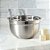 Tigela Mixing Bowl em Aço Inoxidável Profissional Fundo Multiuso 22 x 12 cm Cozinha Completa Gourmet - Imagem 3