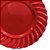 Sousplat Redondo Waves Vermelho em Polipropileno 33 cm Mesa Posta Chique - Imagem 2