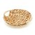 Cesta de Palha Fruteira Natural Decorativa Seagrass 32 x30 x 8,5cm Cozinha Sala de Jantar - Imagem 2