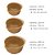 Conjunto 03 Bowls Medidores Cozinha Carol Fiorentino 150/250/400ml Confeitaria Bege Premium - Imagem 3