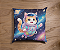 Capa de Almofada Gatonauta  45x45cm - Imagem 1