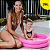 Piscina Inflável 28 Litros Mor Banheira Infantil Rosa - Imagem 3