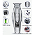 Cortadora De Pelo Kemei Km-5027 acabamento Prata 100v/240v - Imagem 6