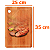 Tabua Corte Carne Madeira Bambu Churrasco Cozinha Mor 25x35 - Imagem 3